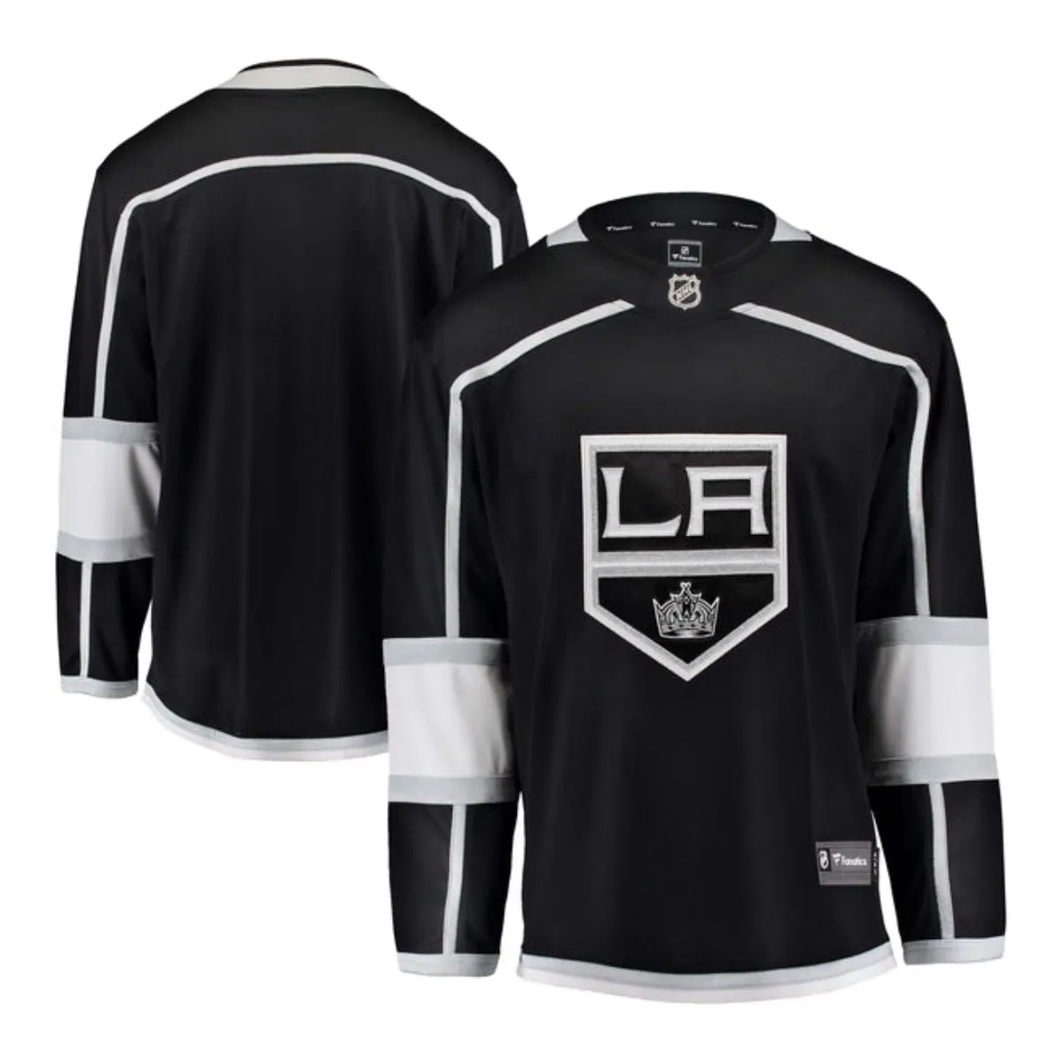 Los Angeles Kings Fanatics Black Breakaway NHL Hockey Home Jersey