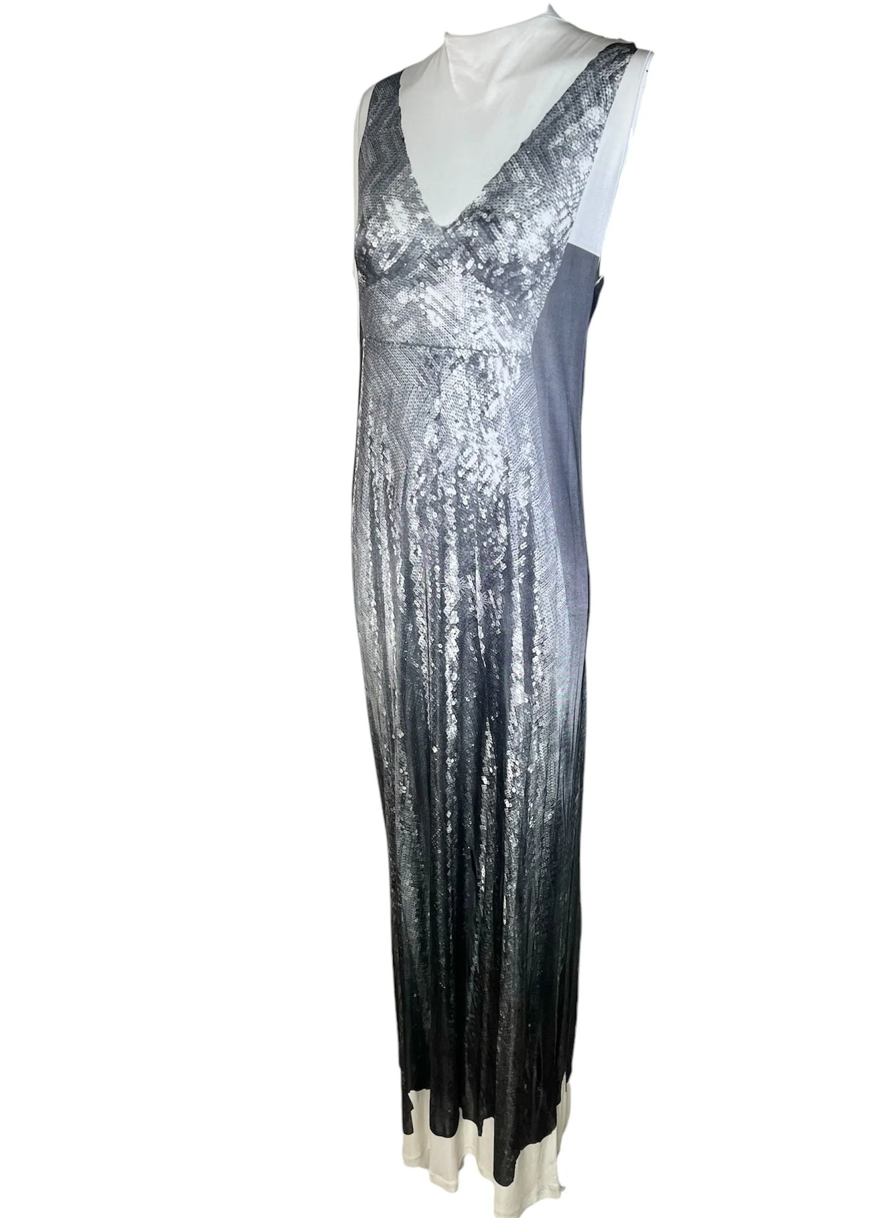 Maison Martin Margiela Trompe L'Oeil 2023 Re-Edition Tunic Faux Sequin Gown