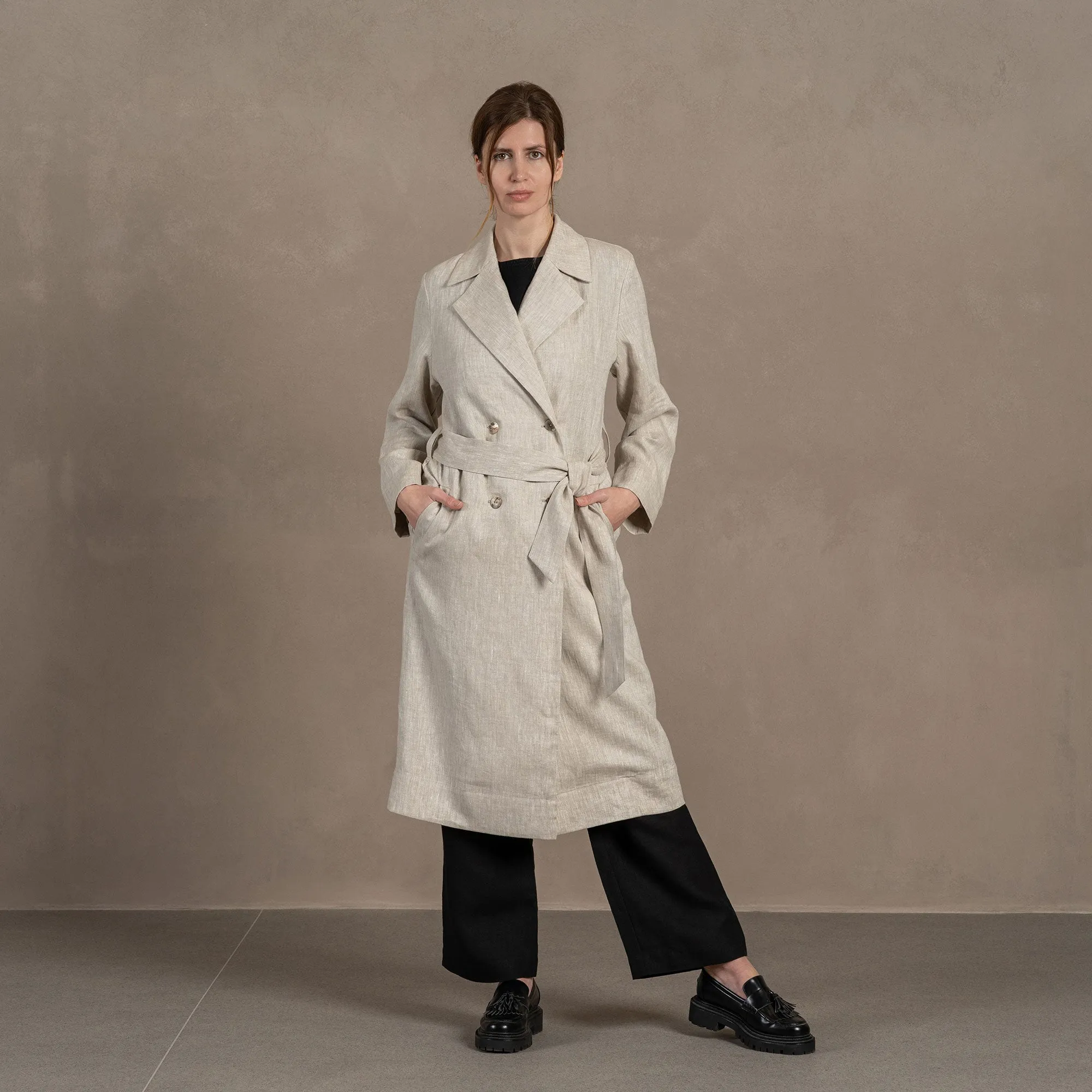 MENIQUE Trench Coat Rese