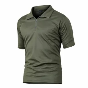 Mens Short Sleeve Quick-Dry Tactical Polo