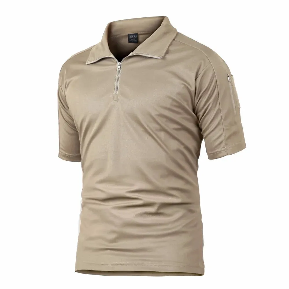 Mens Short Sleeve Quick-Dry Tactical Polo