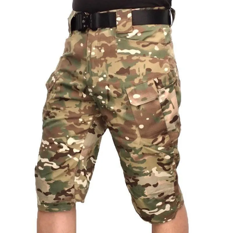 Men's Urban Military Cargo Shorts Summer Comfortable Breathable Classic Multi-pocket Tactical Shorts Outdoor Camo Short Pants