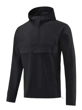 Men's Windproof Waterproof Sports Sweatshirt with Hood for Training - SF0891