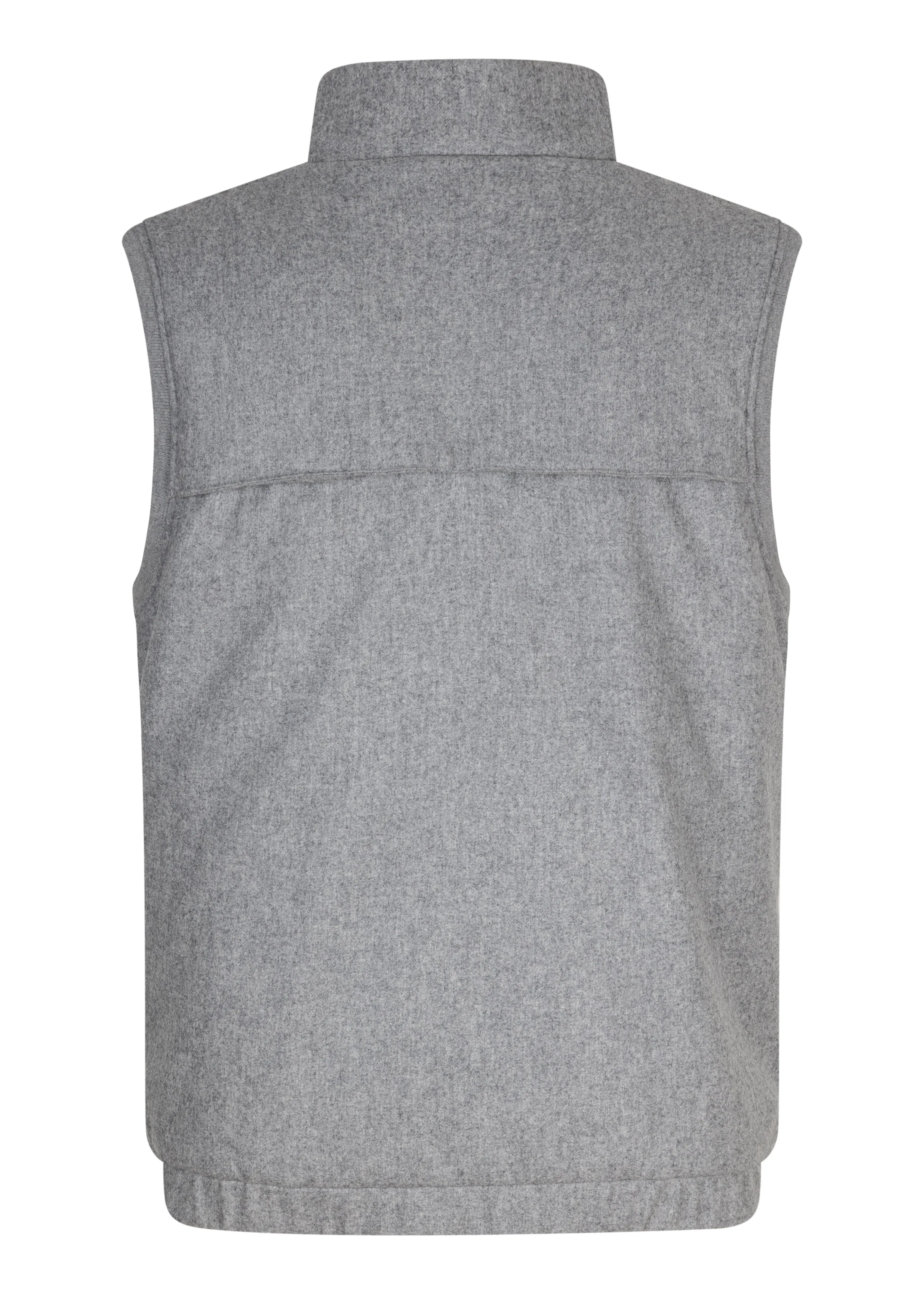 Men's Wool Bodywarmer - Gray Wool