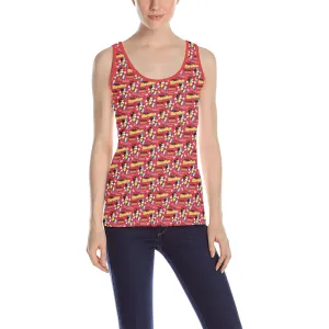 Mickey And Minnie Marathon All Over Print Athletic Tank Top for Women