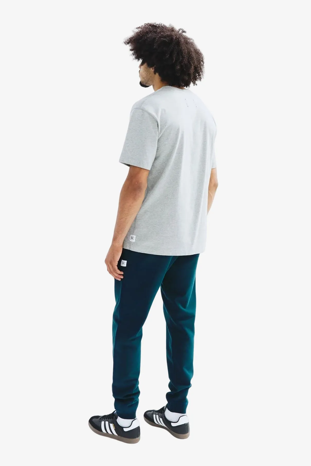 Midweight Terry Slim Sweatpant - Deep Teal