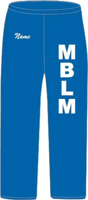 Moline Blue Marlins - Heavy Blend 8 oz., 50/50 Open-Bottom Sweatpants