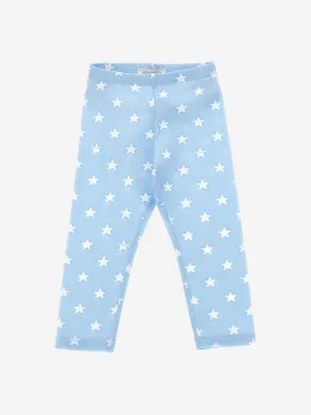 Monnalisa Girls Star Leggings in Blue