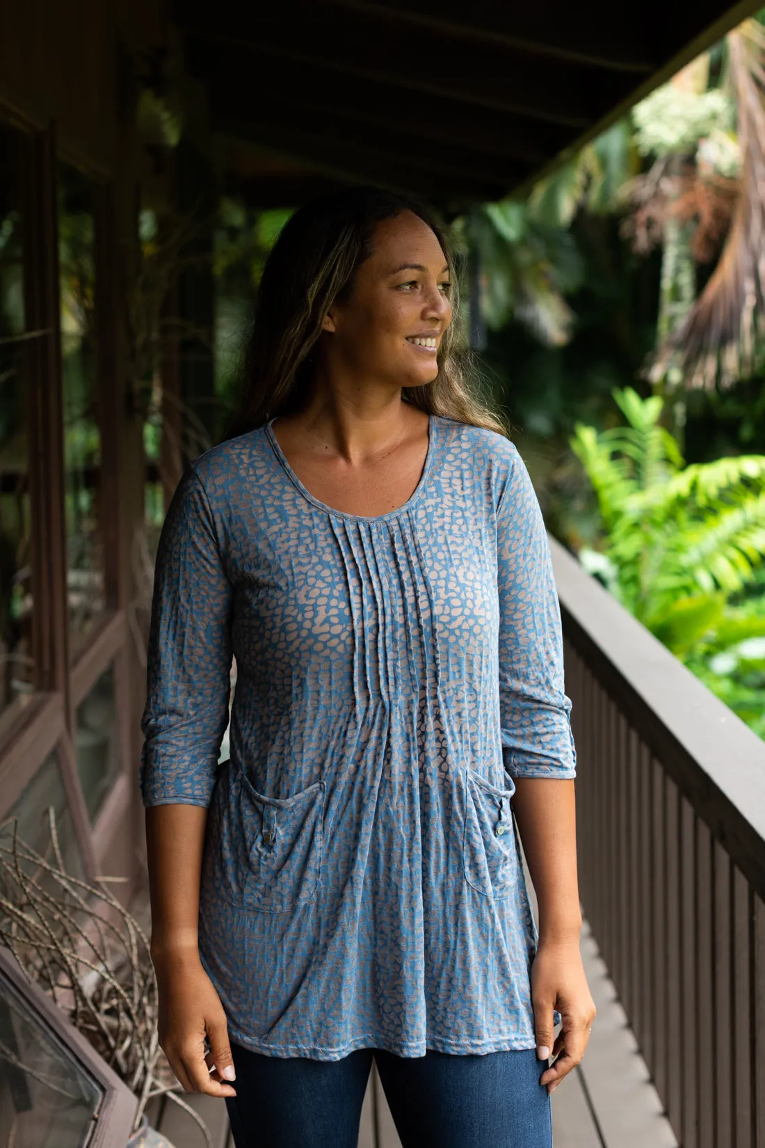 Moonlight Burnout Tuck Tunic