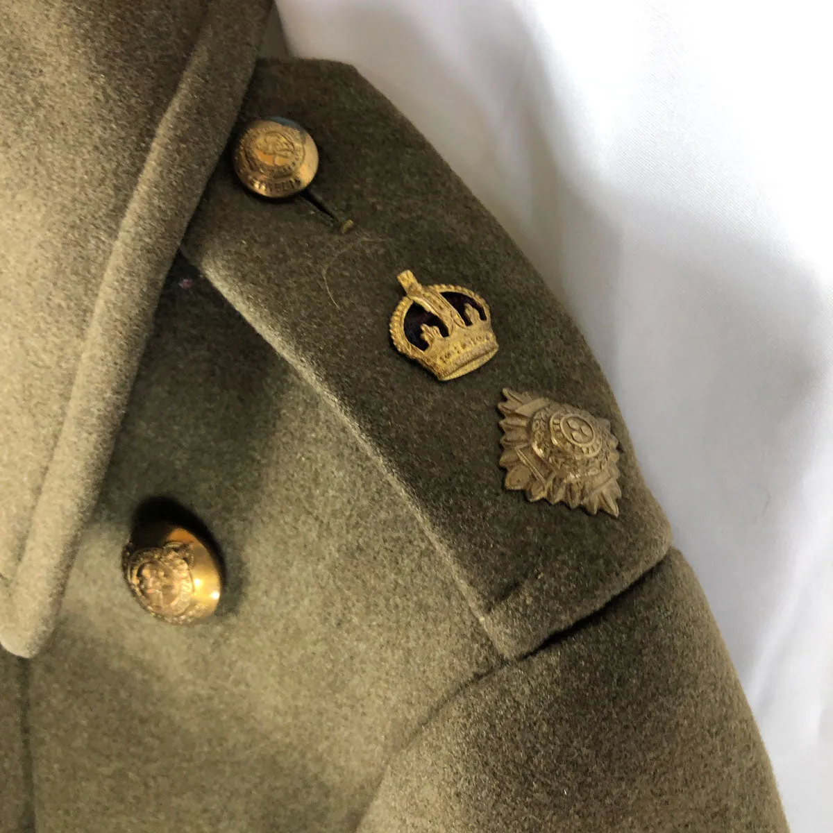 Named Major 1930-1940 British Royal Engineers Trench Coat J.G. Plumb