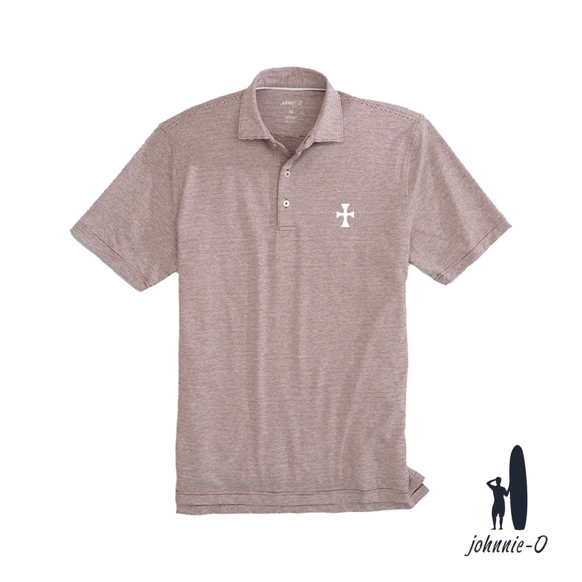 New! Sigma Chi Johnnie-O Striped Polo