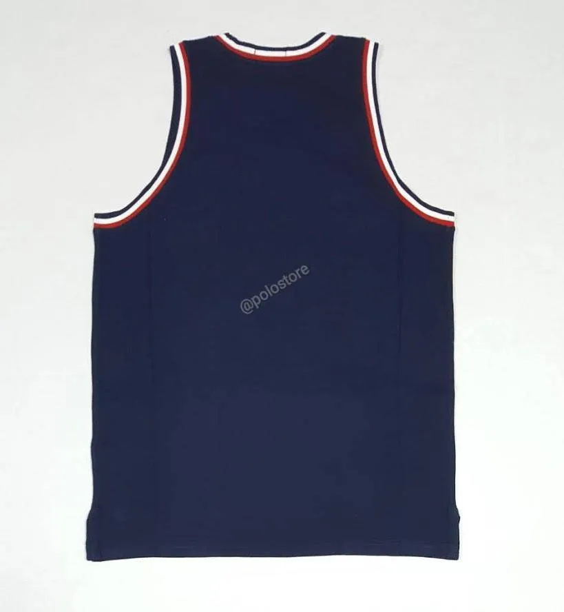 Nwt Polo Ralph Lauren Navy Usa Classic Fit Tank Top