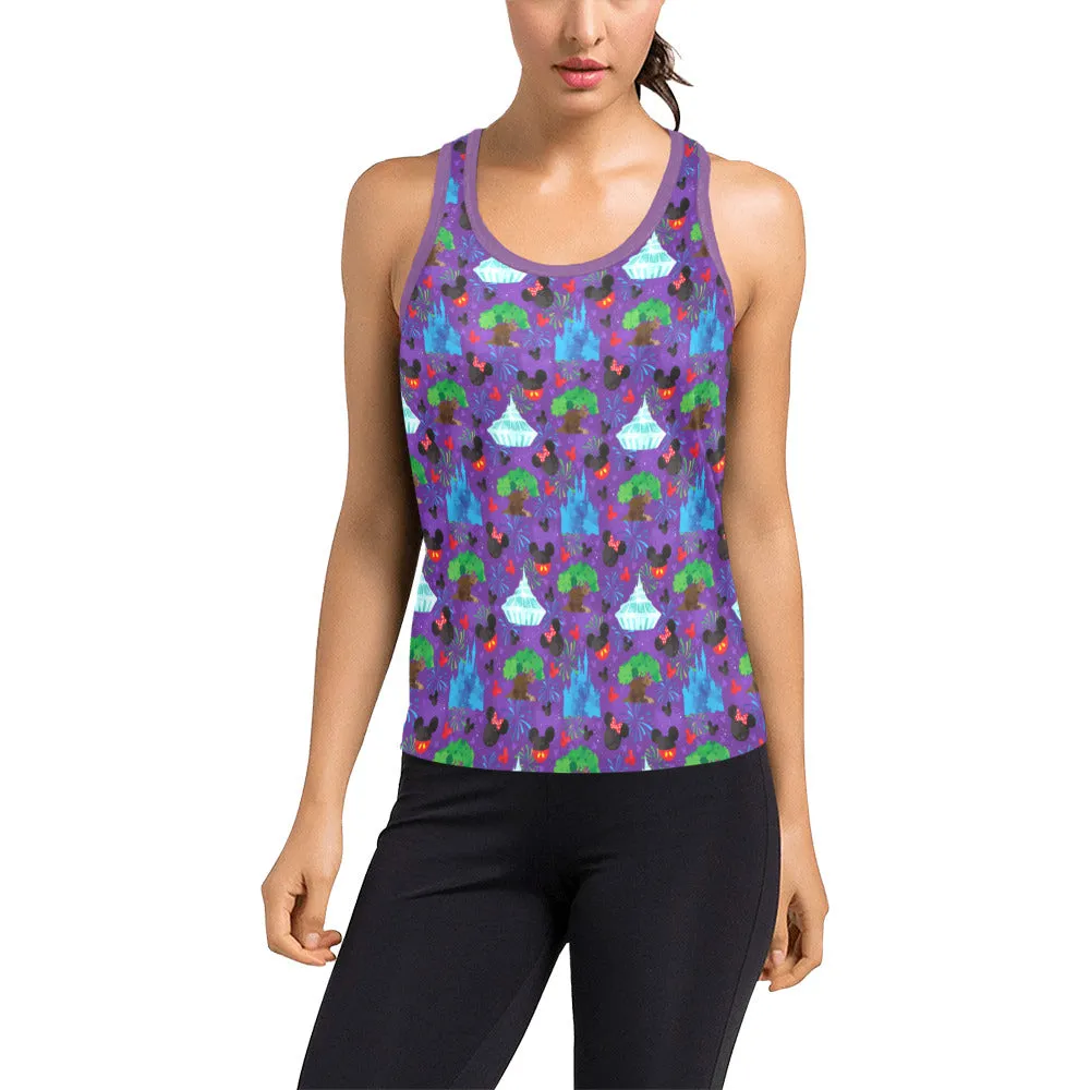 Park Hopper Fireworks Women's Racerback Tank Top