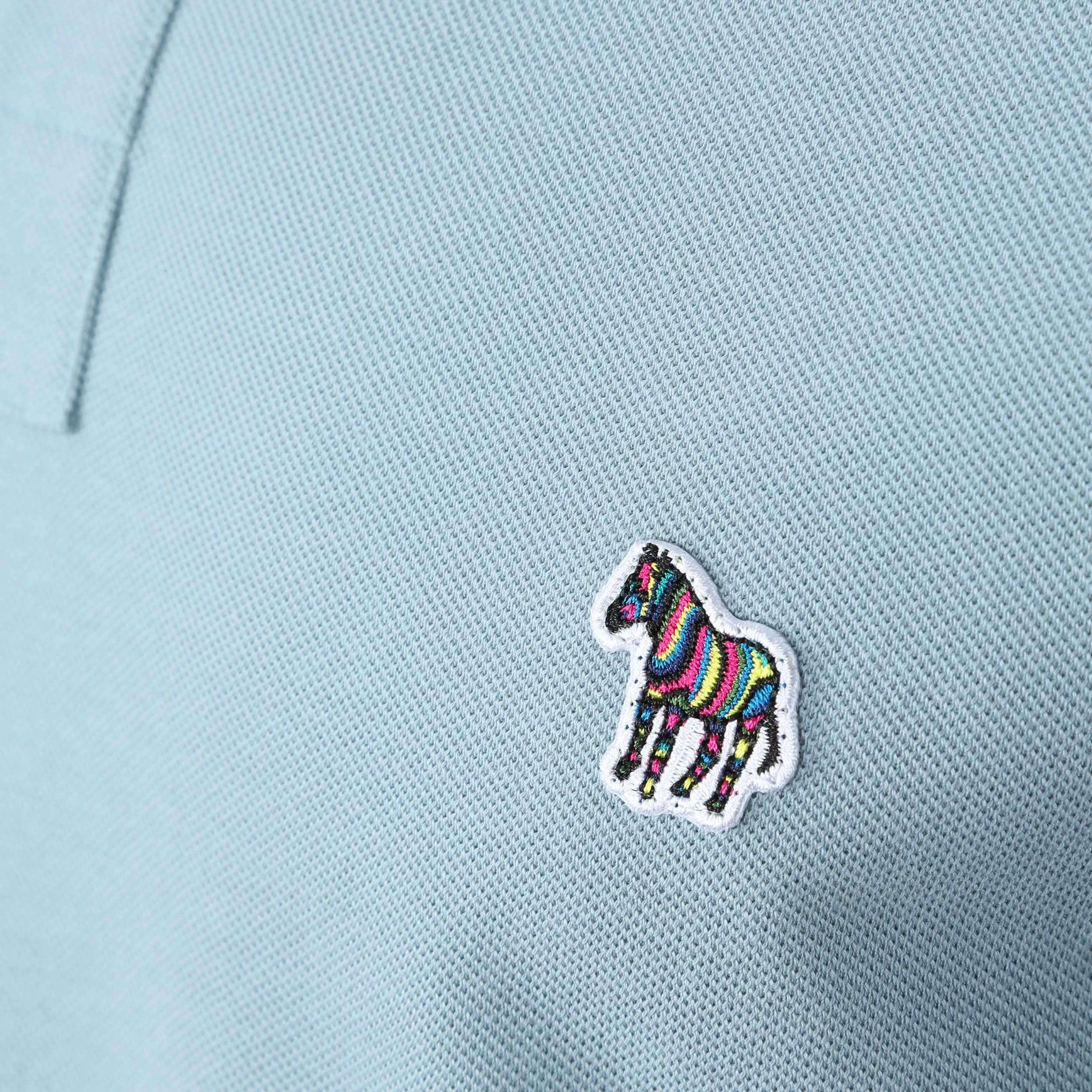 Paul Smith Zebra Badge Polo Shirt in Duck Egg Blue