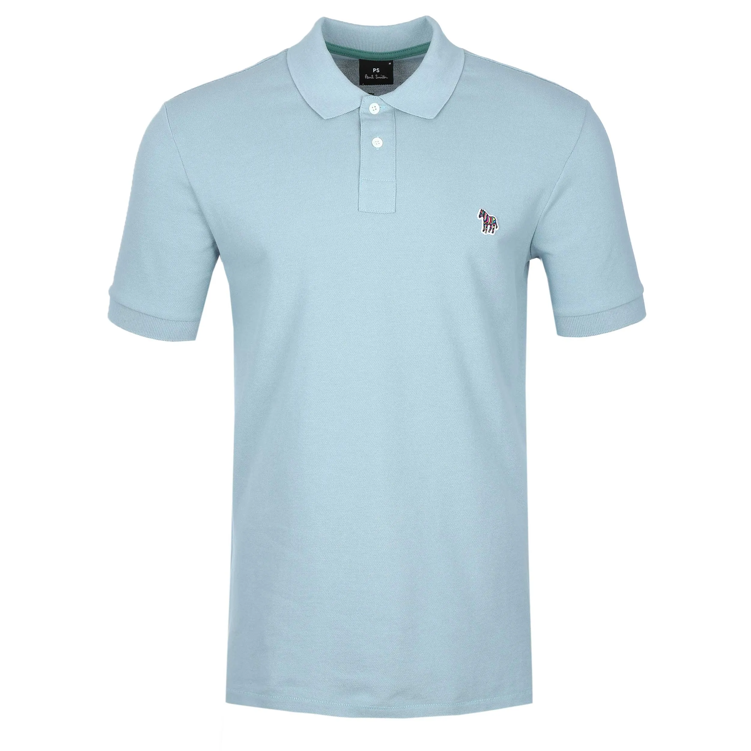 Paul Smith Zebra Badge Polo Shirt in Duck Egg Blue