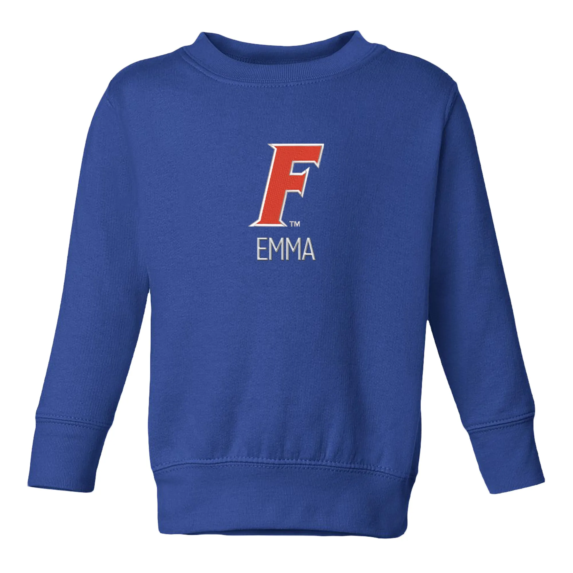 Personalized Florida Gators Slanted F Toddler Crewneck Sweatshirt