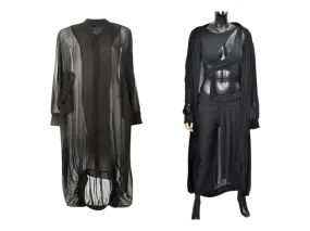 Plus Size Black Sheer Cape Caftan Tunic/Tulle Kimono/Mesh Asymmetric Long Top/Transparent/Beach Coverup,Summer Cardiga/Organza/Wedding-BB639