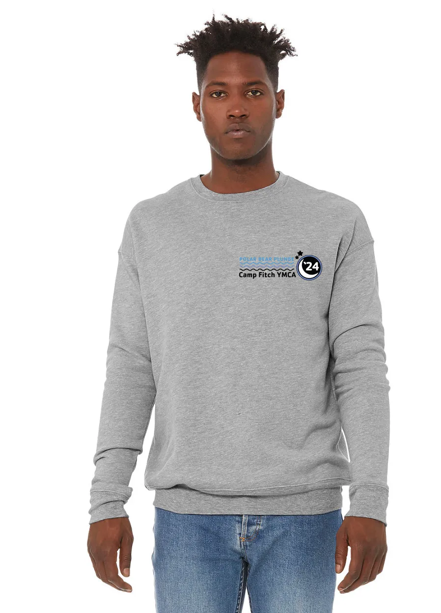 Polar Bear '24 ADULT UNISEX fleece crewneck sweatshirt HEATHER GREY