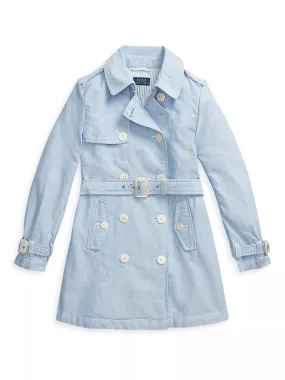 Polo Ralph Lauren  Girl's Double-Breasted Trench Coat currently online $102.00