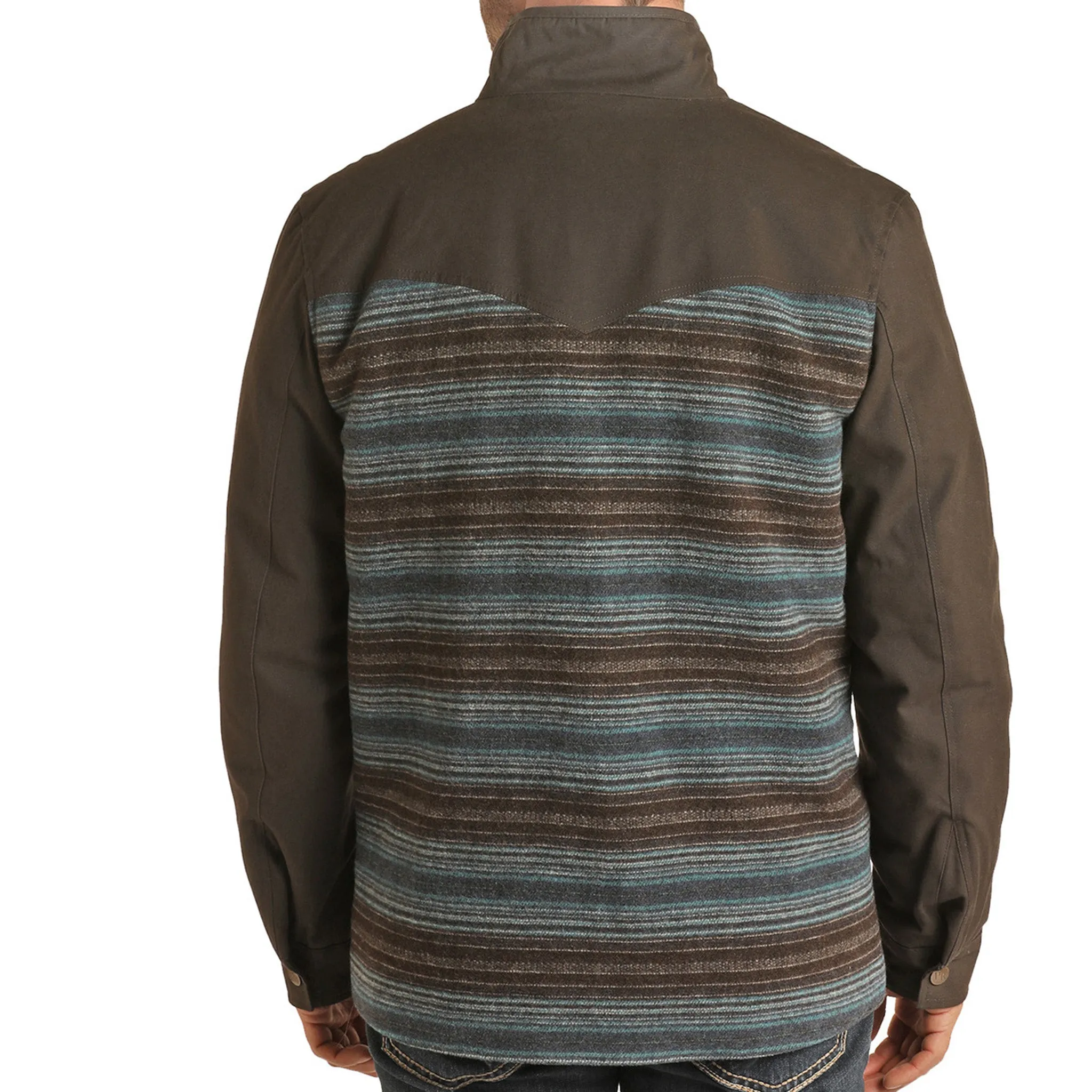 Powder River Men's Canvas and Wool Serape Jacket