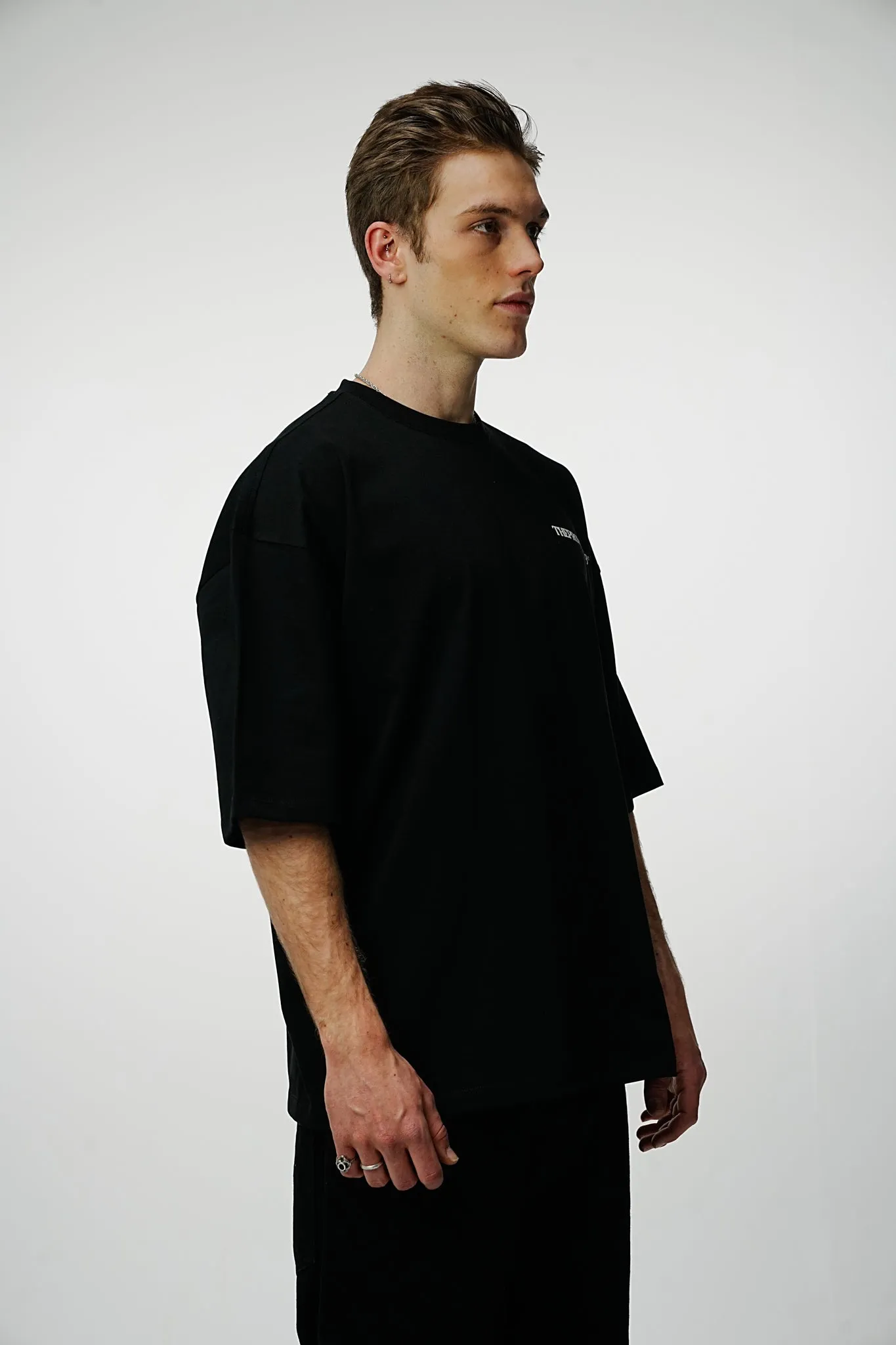 Provoke Heavy Oversized Tee - Black