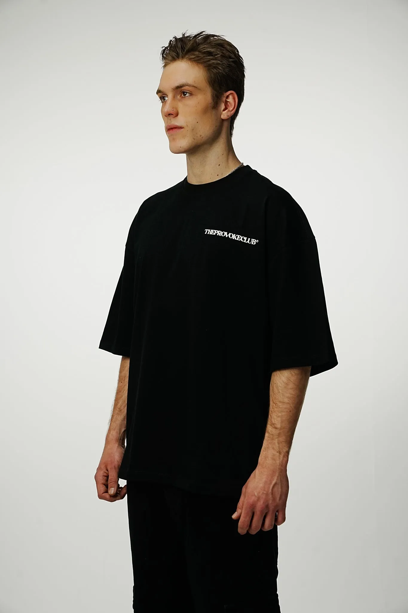 Provoke Heavy Oversized Tee - Black