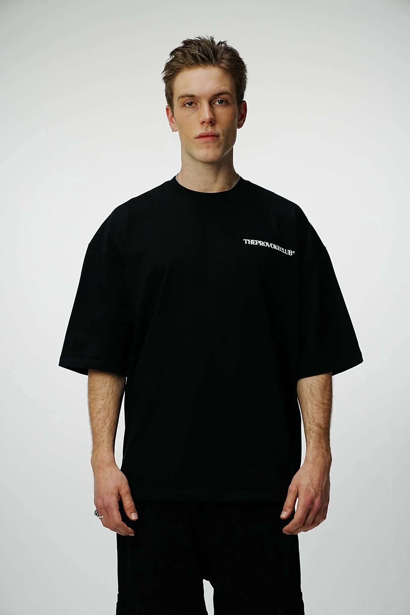 Provoke Heavy Oversized Tee - Black