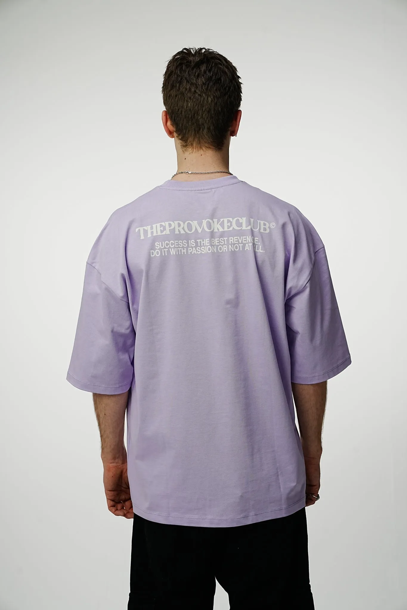 Provoke Heavy Oversized Tee - Lilac