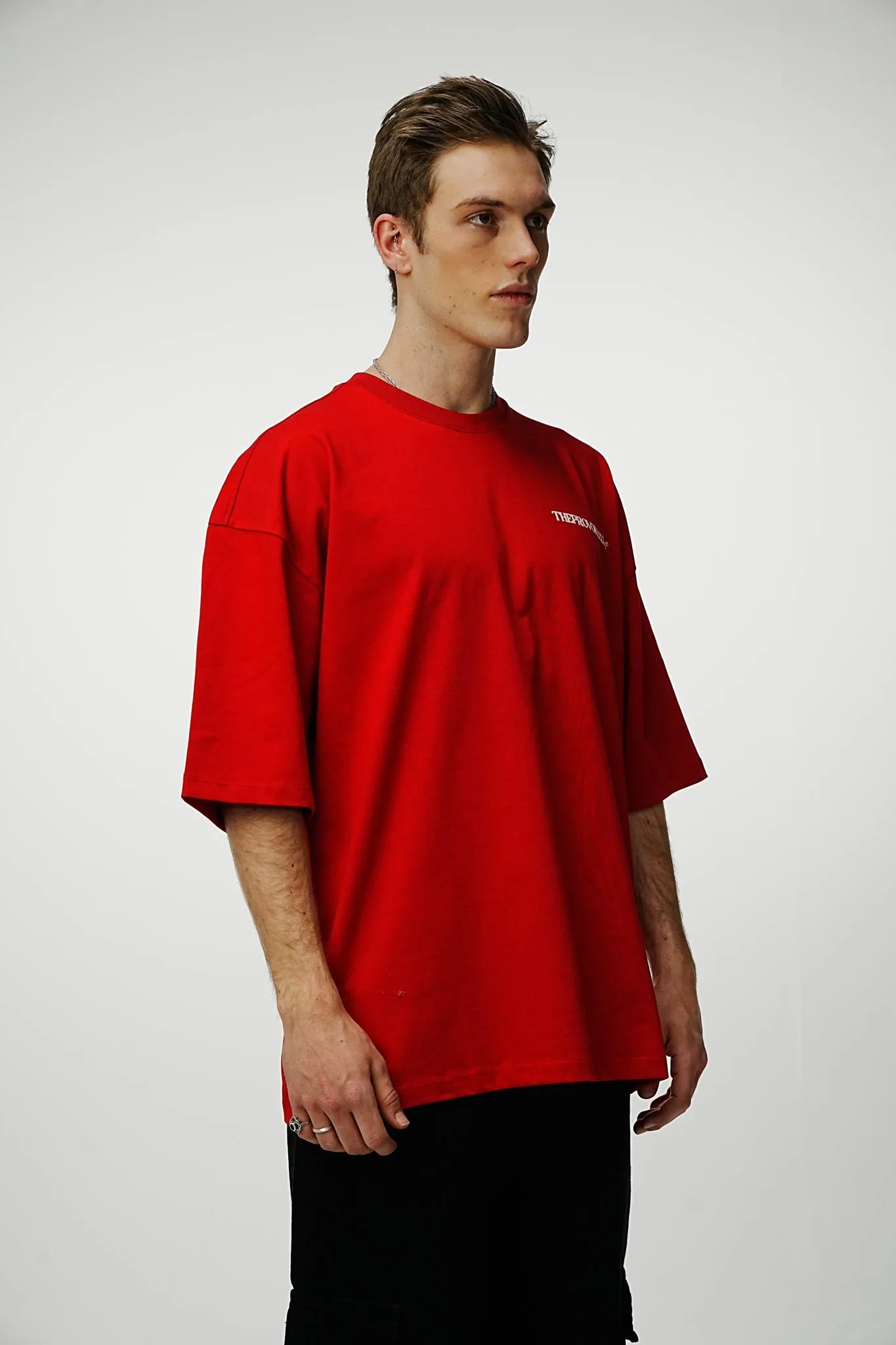 Provoke Heavy Oversized Tee - Red