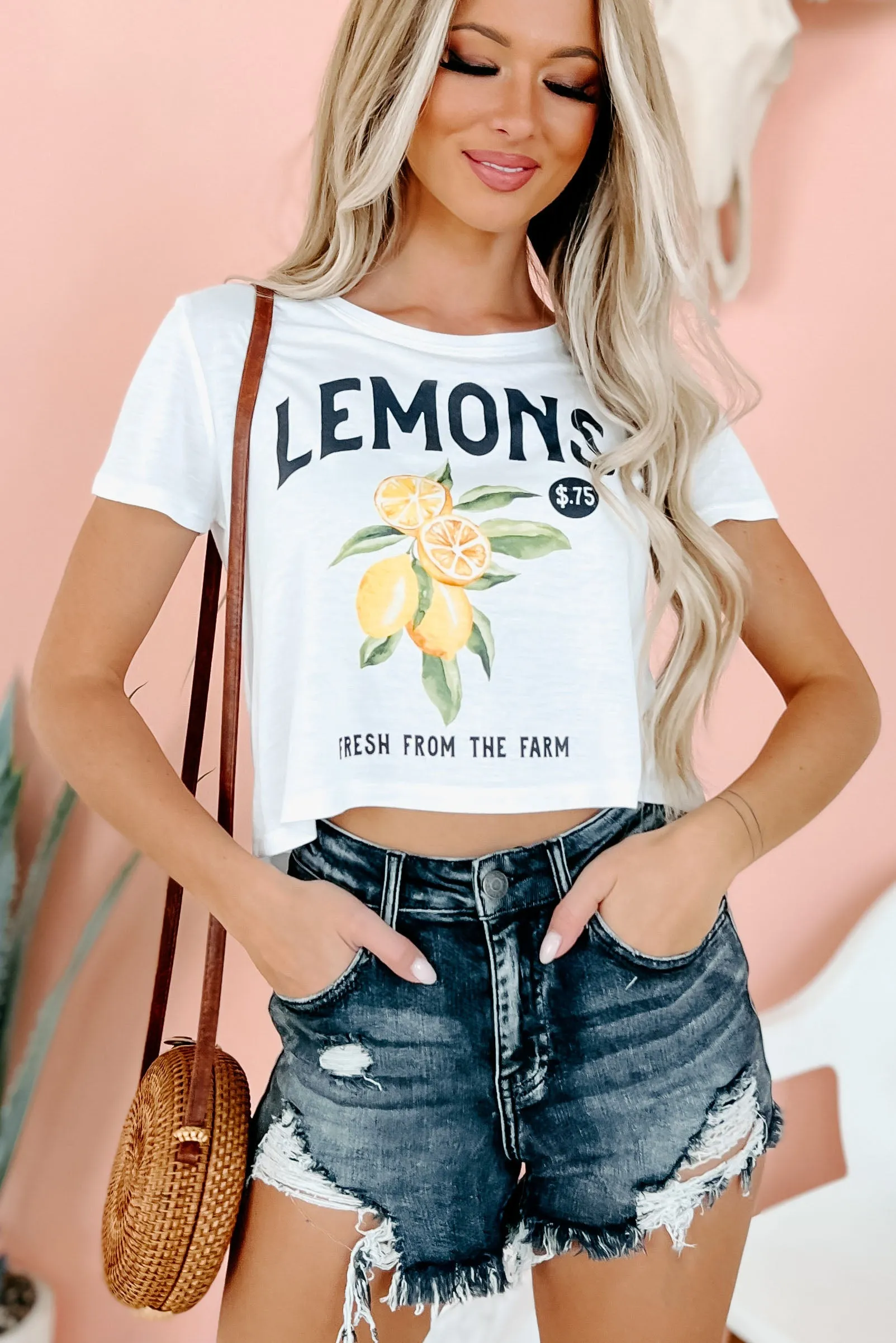 "Lemons" Graphic - Multiple Shirt Options (White) - Print On Demand