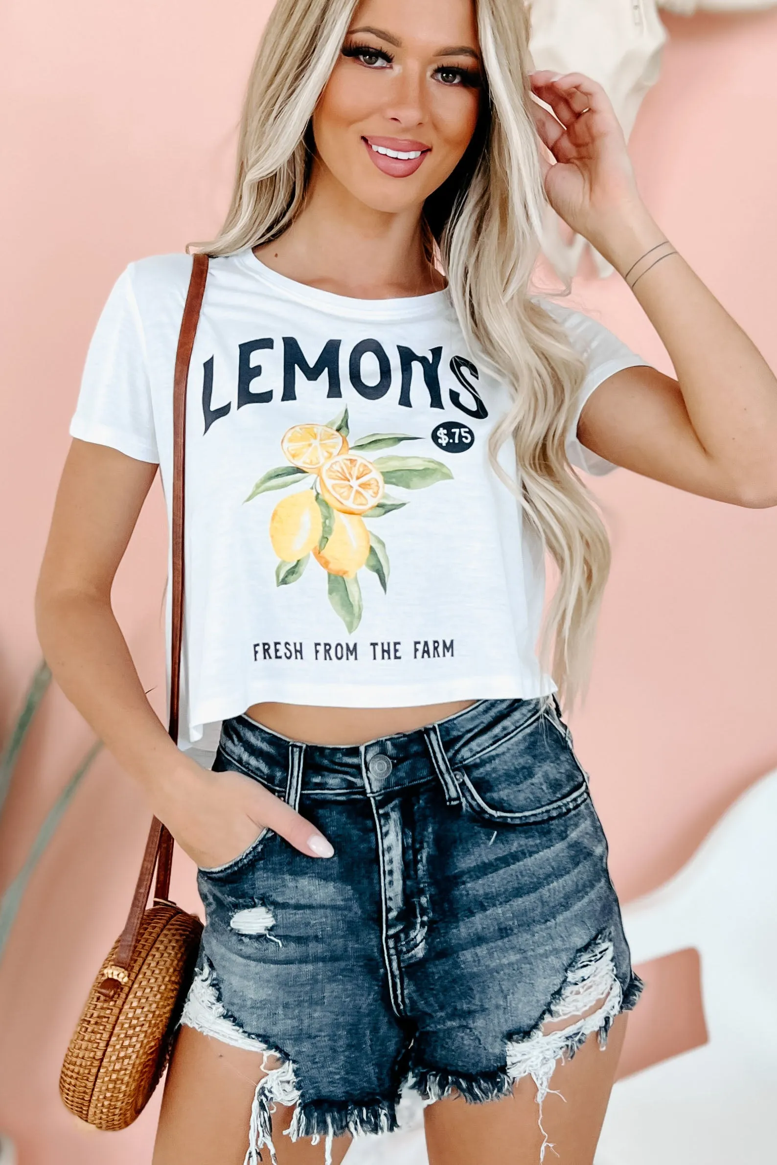 "Lemons" Graphic - Multiple Shirt Options (White) - Print On Demand