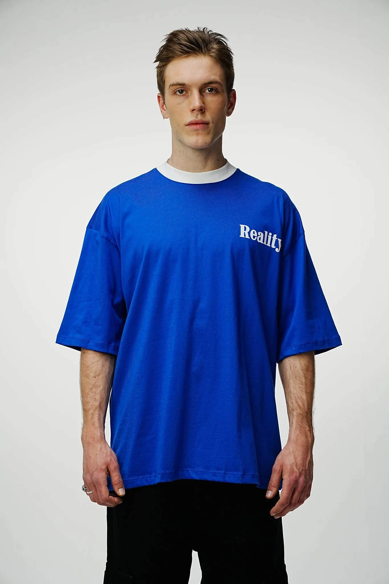 Reality Oversized T-Shirt - Blue