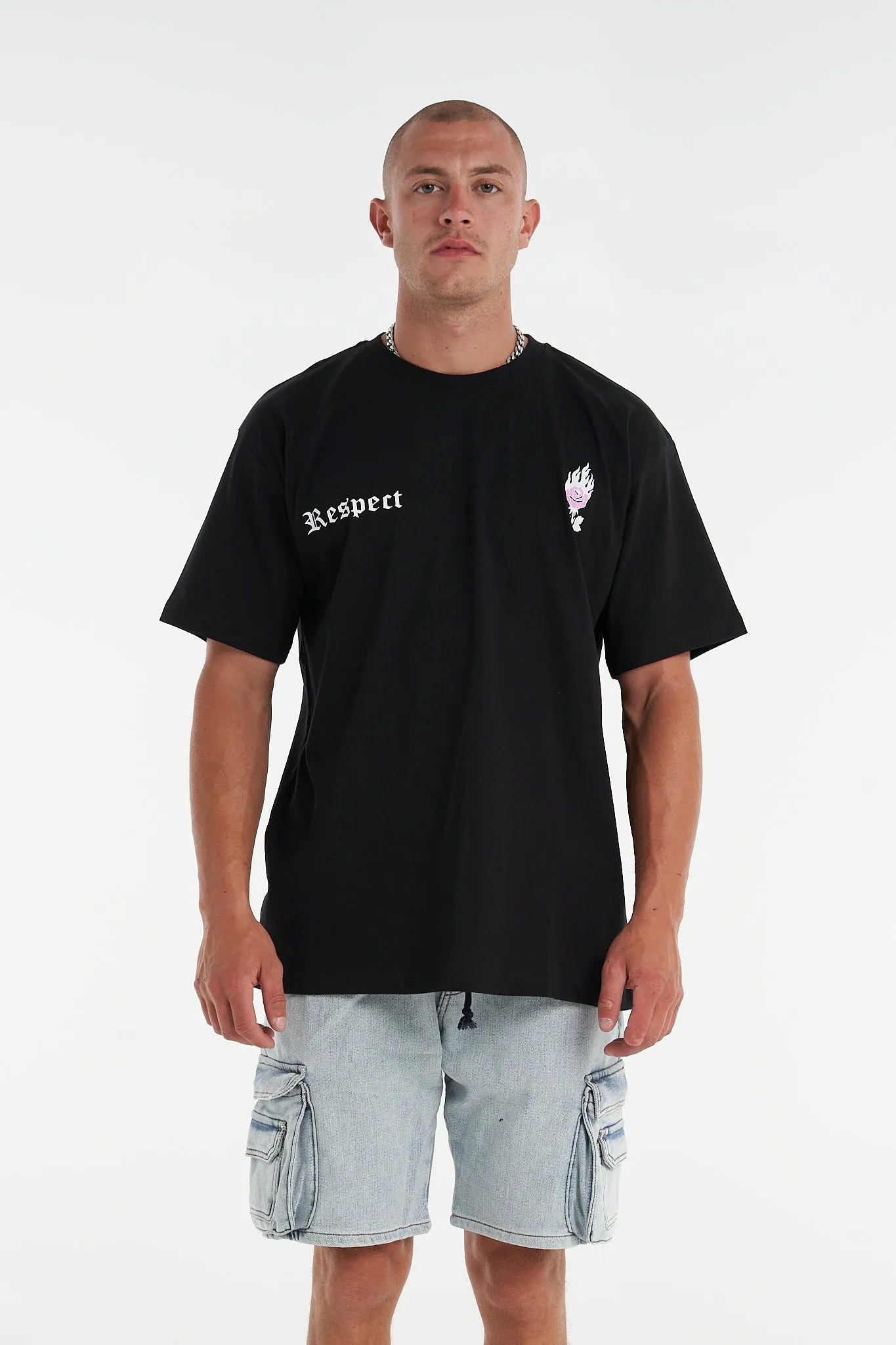 Respect Relaxed Fit Premium Tee Black