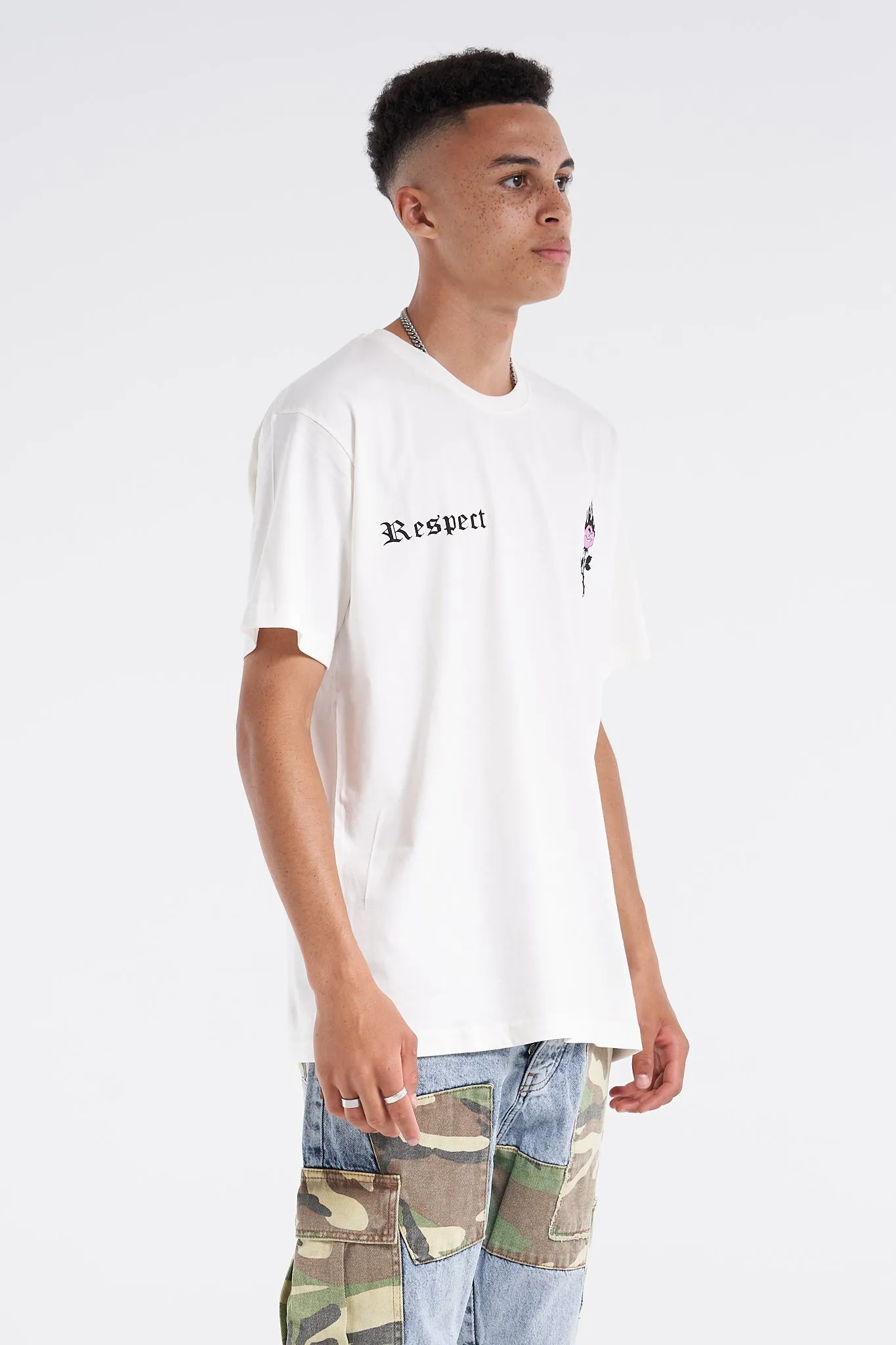 Respect Relaxed Fit Premium Tee White