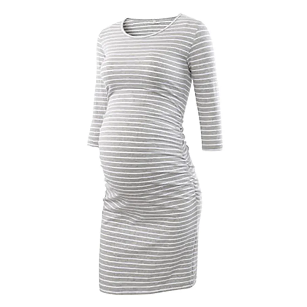 Ruched Side Maternity Bodycon Dress