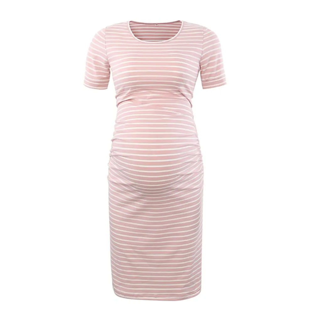 Ruched Side Maternity Bodycon Dress