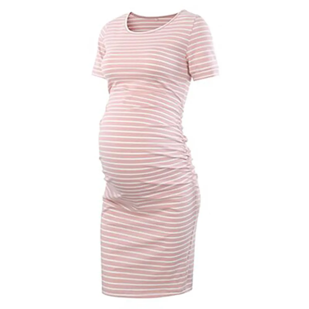 Ruched Side Maternity Bodycon Dress