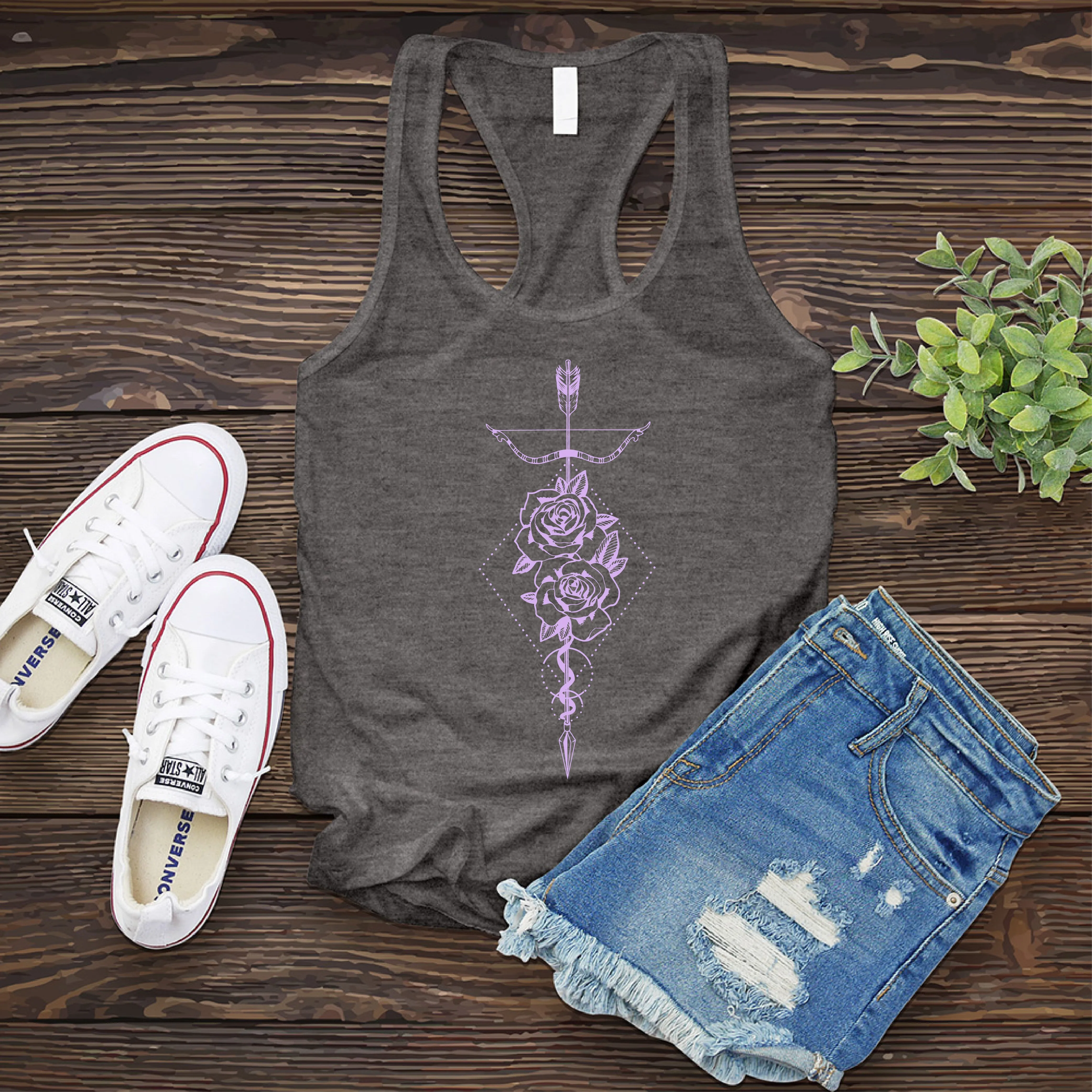 Sagittarius Rose Arrow Women's Tank Top