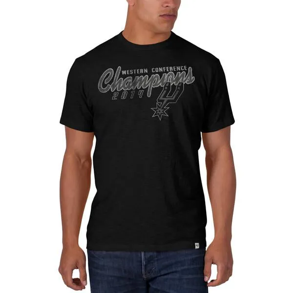 San Antonio Spurs 47 Brand 2014 Western Conference Champions Black Scrum T-Shirt