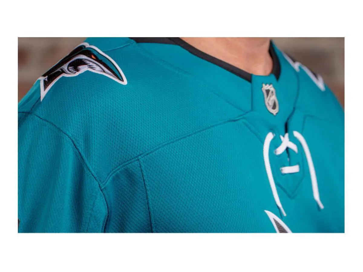 San Jose Sharks Fanatics Teal Breakaway NHL Hockey Home Jersey