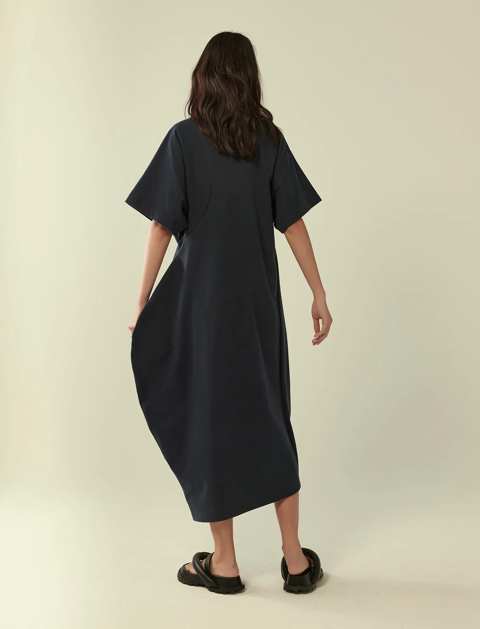 sculptural t-shirt dress