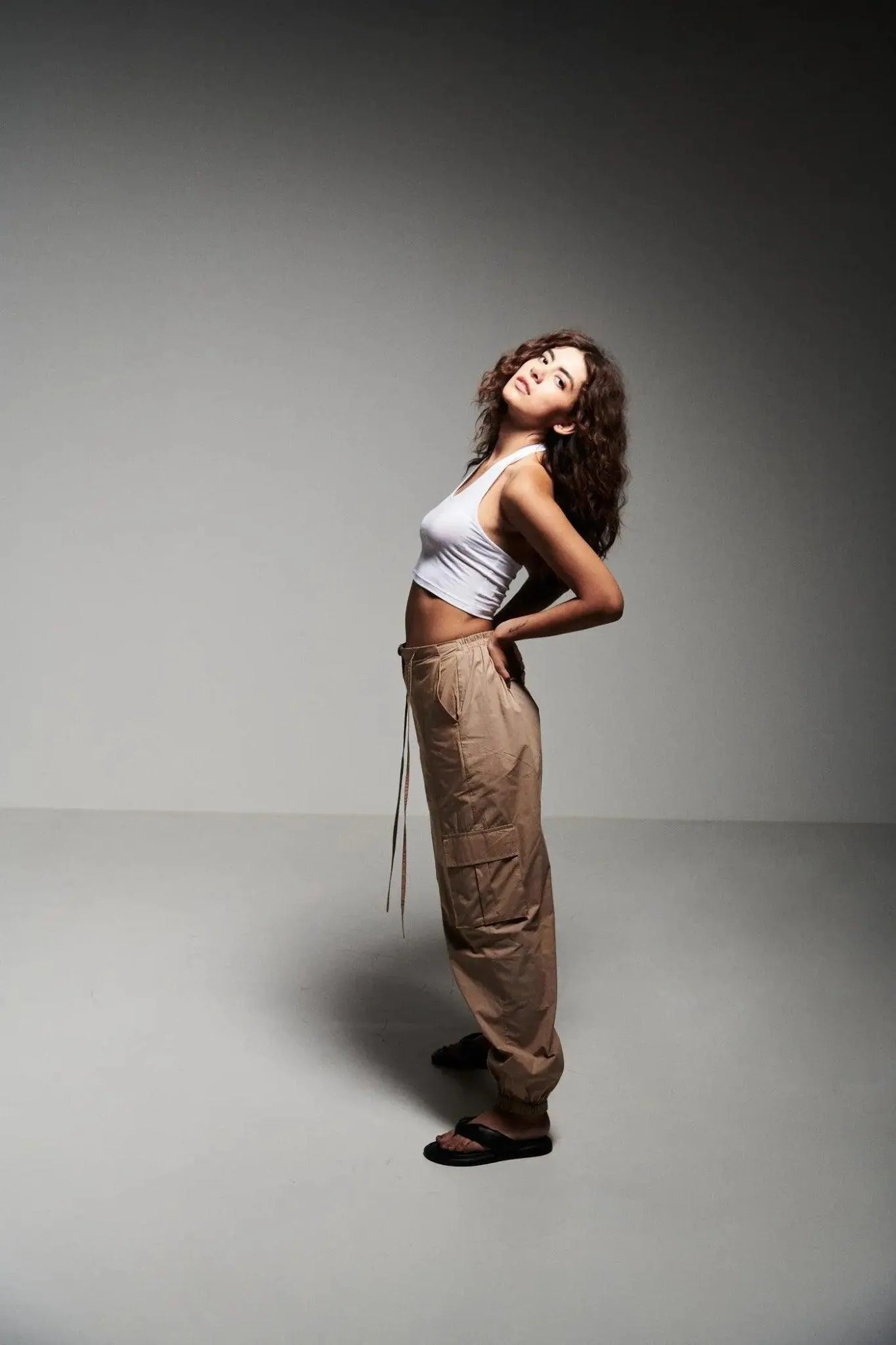 Set Of Halter Neck Top With Cargo Pants