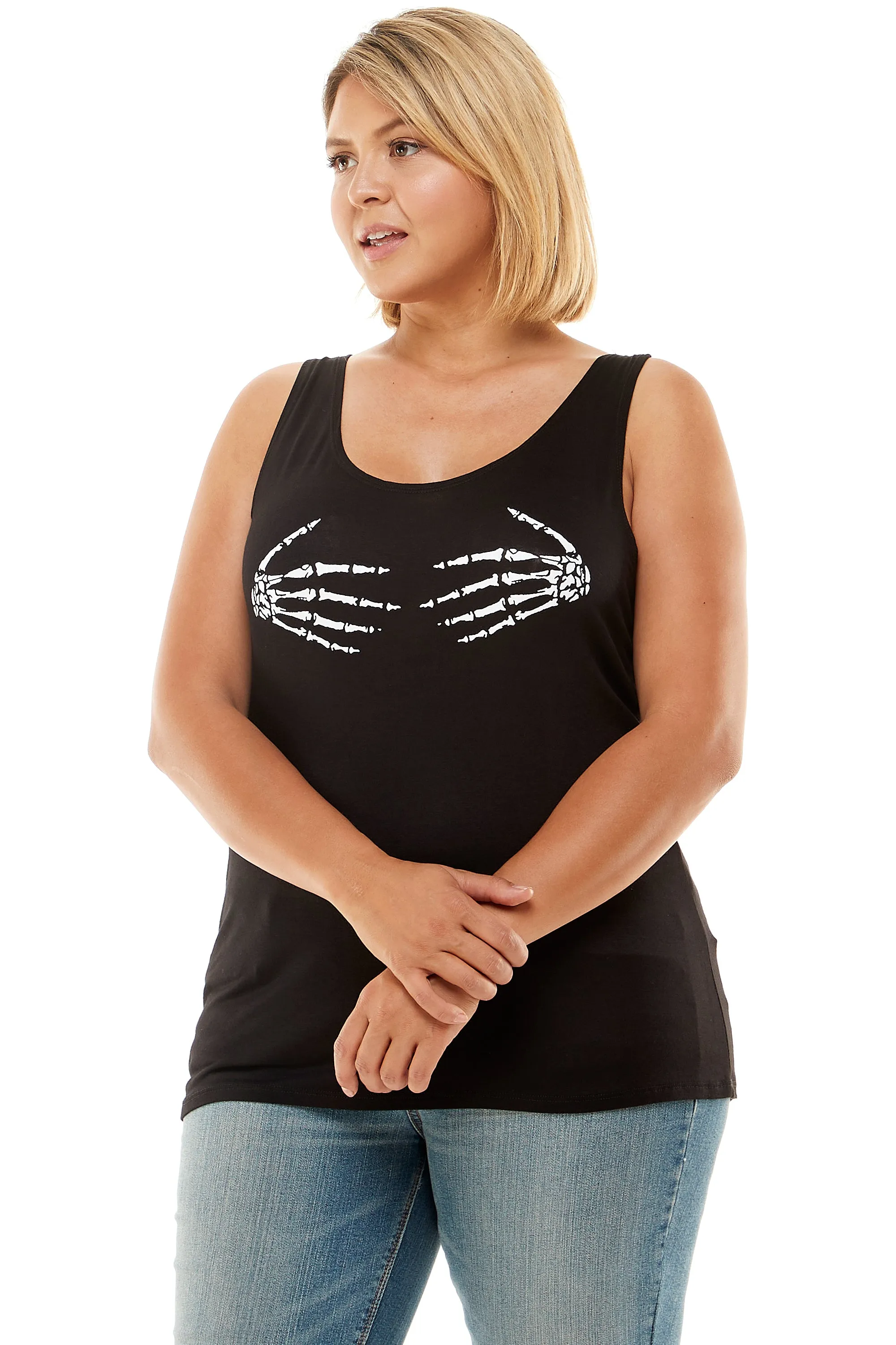 SKELETON HANDS TANK TOP