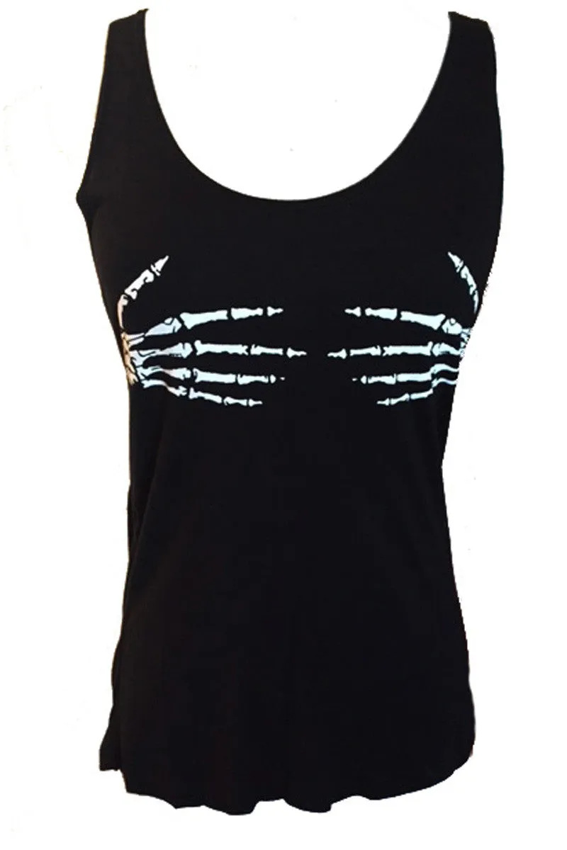 SKELETON HANDS TANK TOP