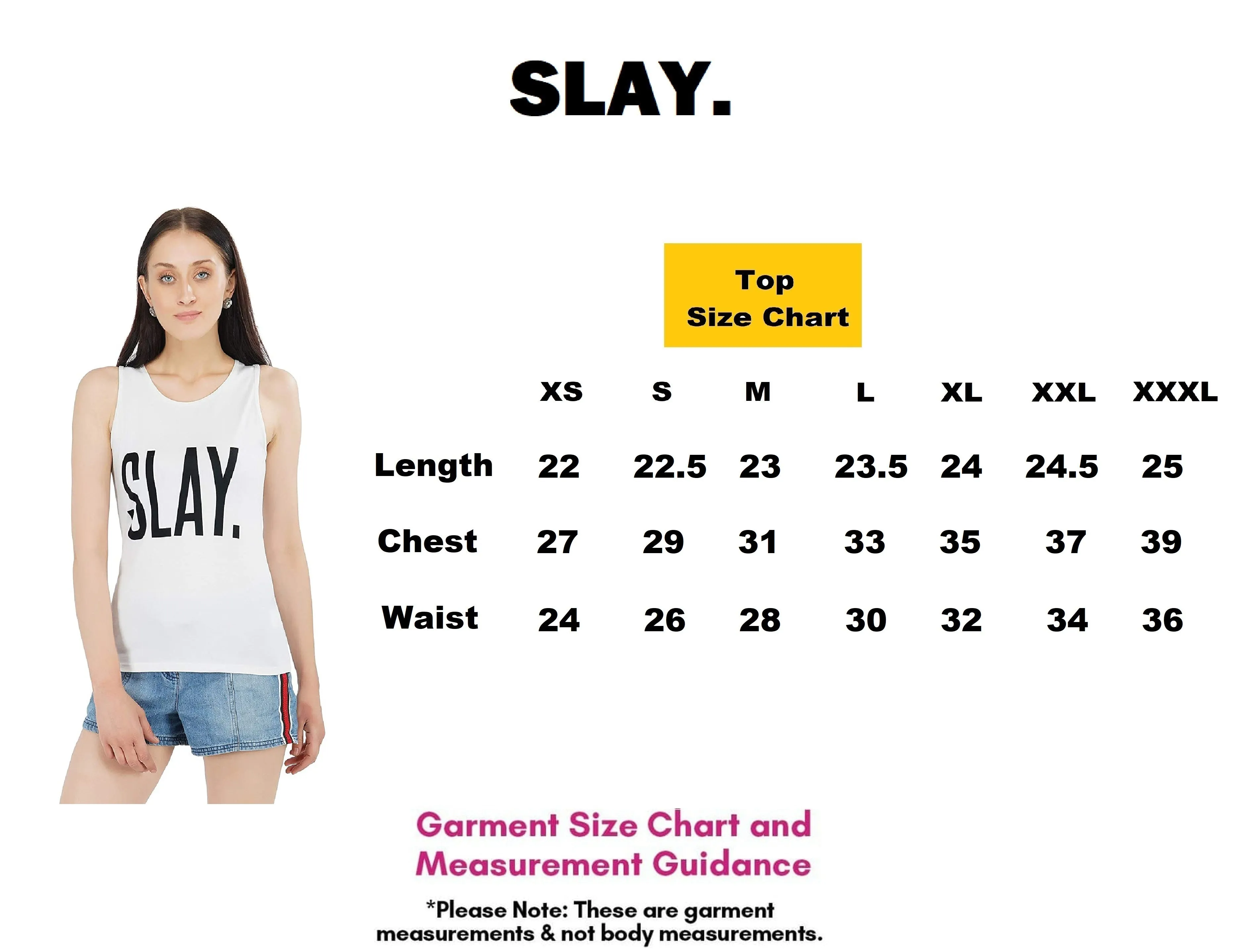 SLAY. Women's White Printed Tank Top