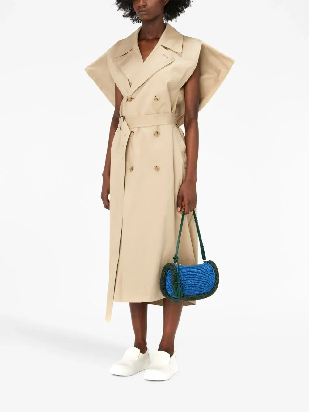 Sleeveless Kite Trench Coat