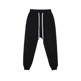 Slim-Fitting Stitching Crotch-Drop Sweatpants