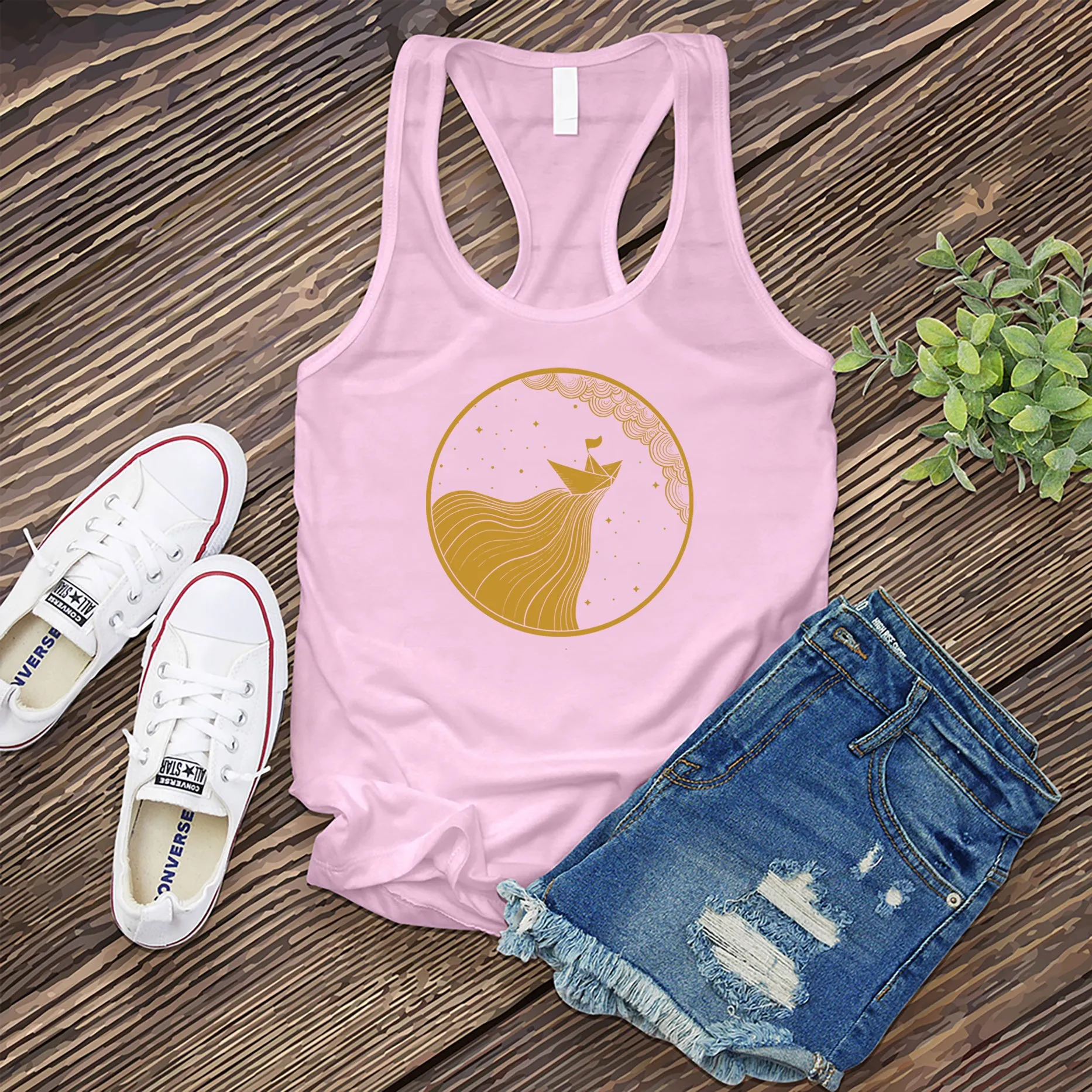 Soaring Paper Boat Women's Tank Top