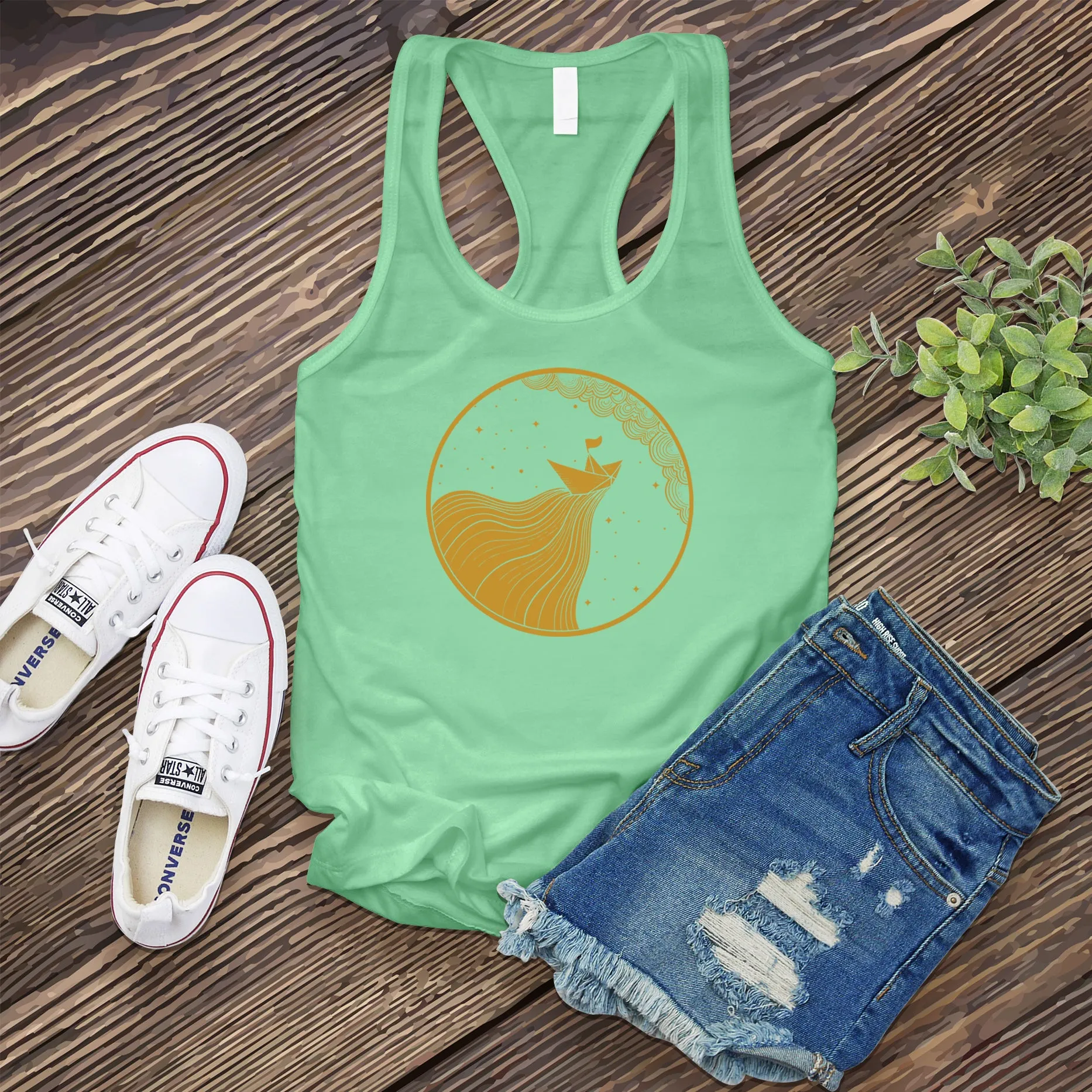 Soaring Paper Boat Women's Tank Top