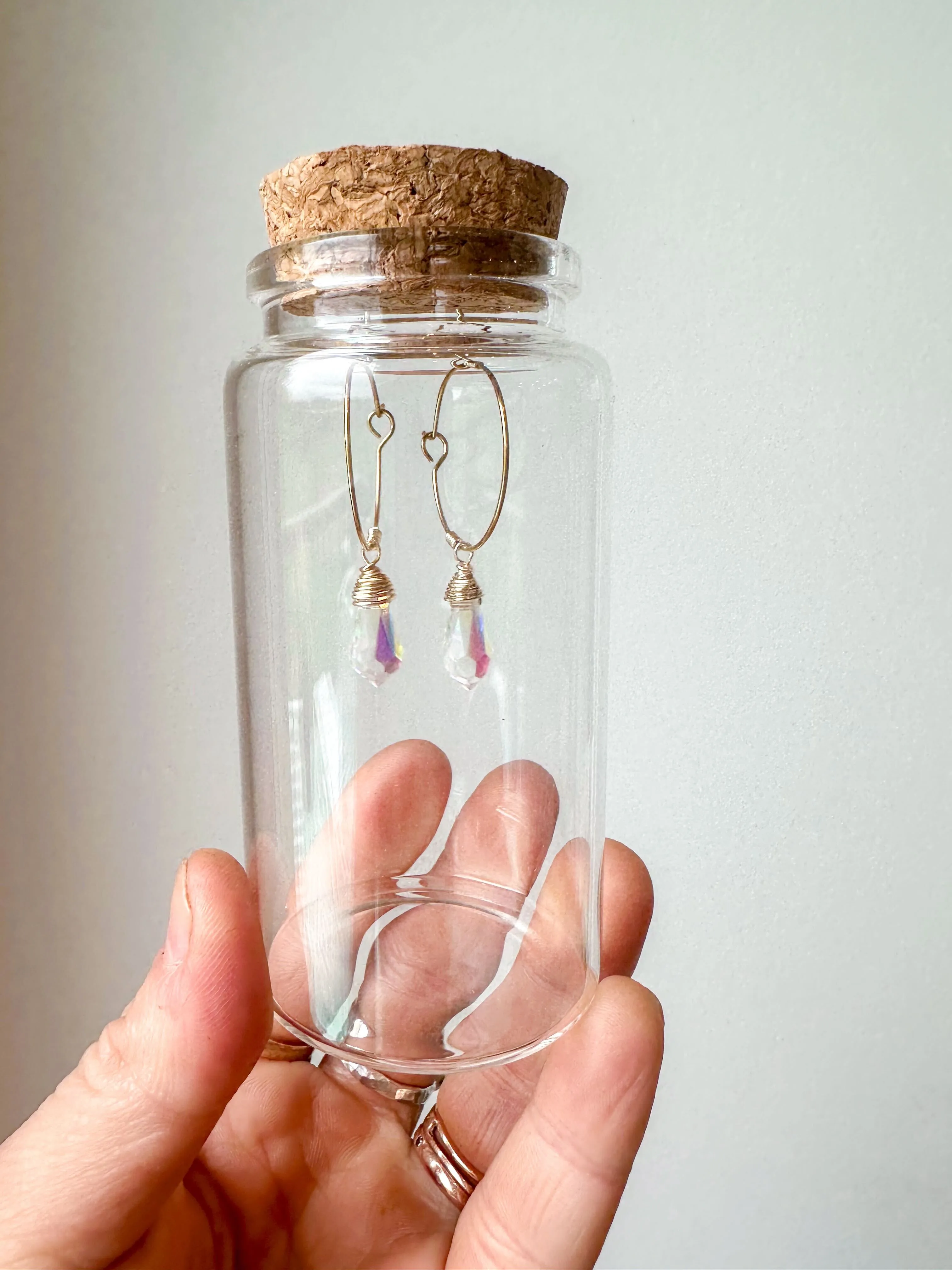 Sun Catcher Hoop Earring